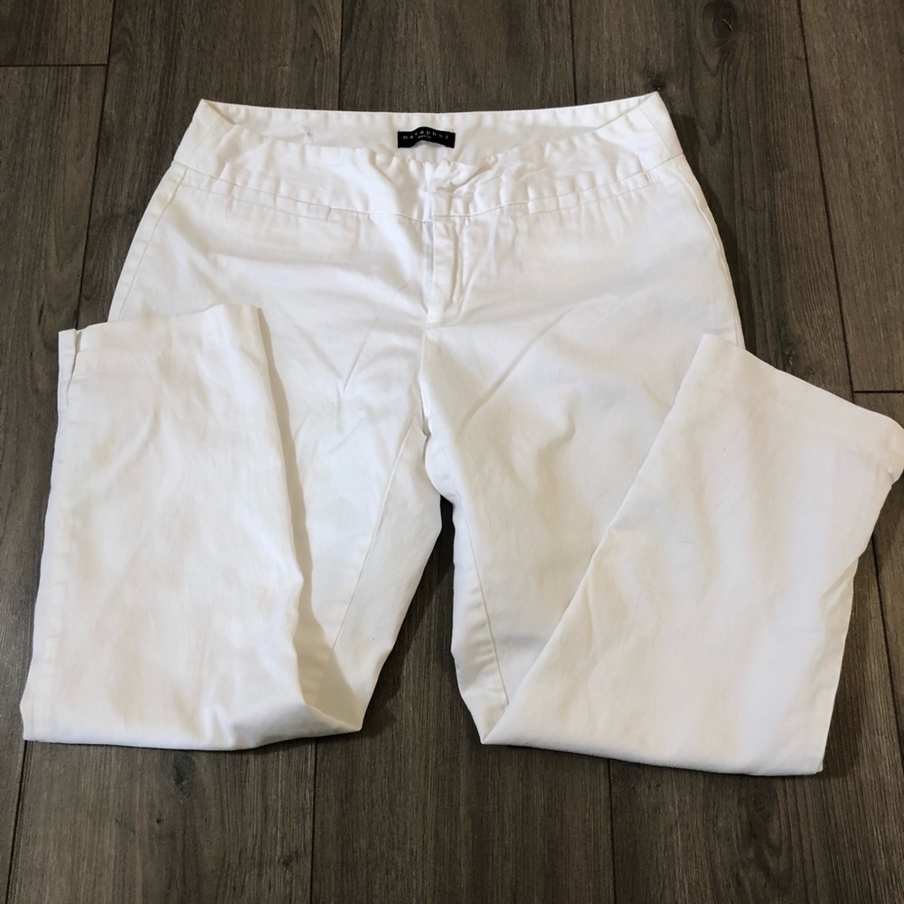 Metaphor White Cropped Pant
